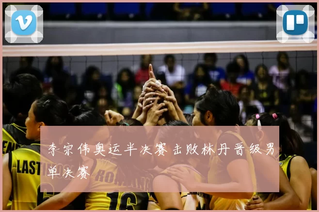 李宗伟奥运半决赛击败林丹晋级男单决赛